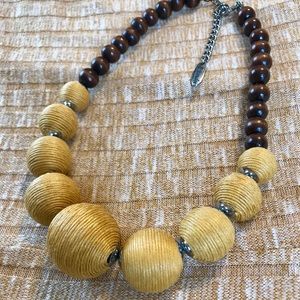Plunder Gold And Brown Necklace
